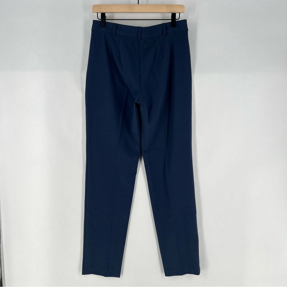 Shape Benefits by Chadwicks Diane Tummy Control Straight Leg Pant in Navy - Picture 9 of 12